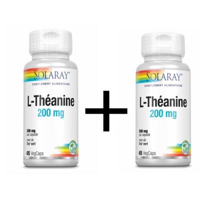 L théanine - 2 boîtes de 45 capsules - Solaray