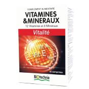 Vitamines et minéraux - 40 comprimés - Biotechnie