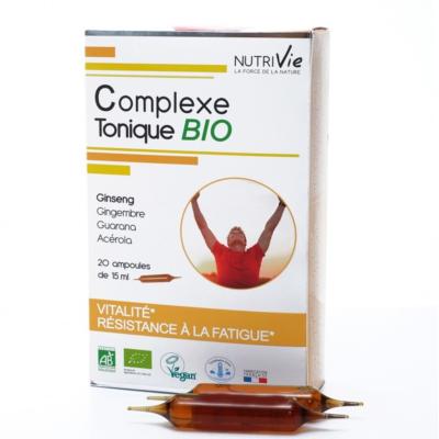 Complexe Tonique bio - 20 ampoules - Nutrivie
