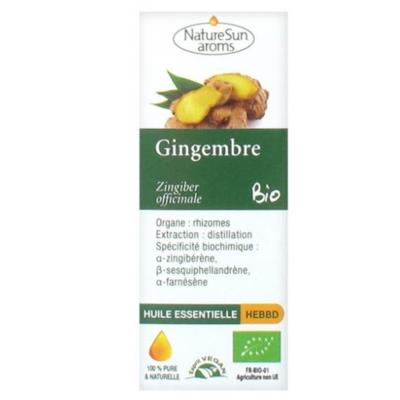 Huile essentielle de gingembre bio, 10ml